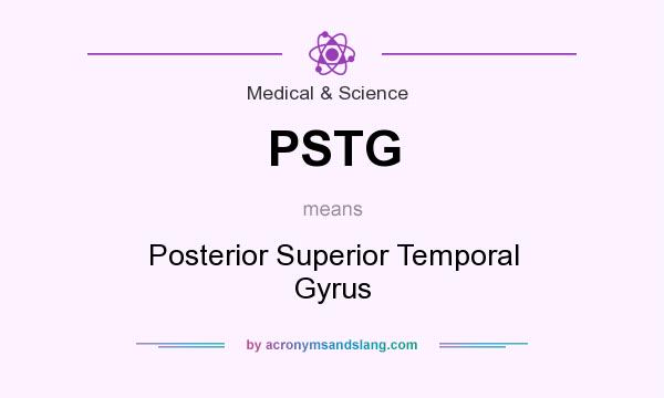 What does PSTG mean? It stands for Posterior Superior Temporal Gyrus