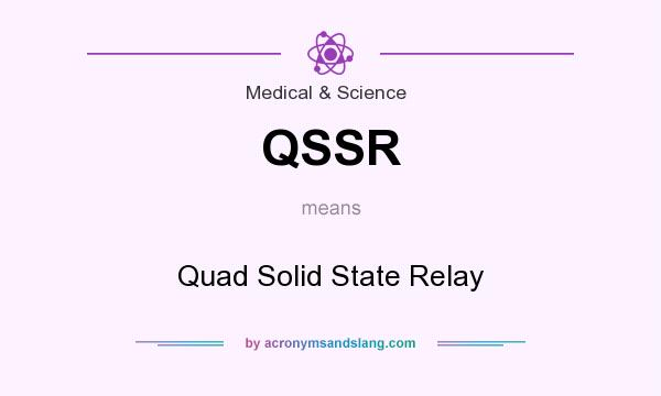 What does QSSR mean? It stands for Quad Solid State Relay