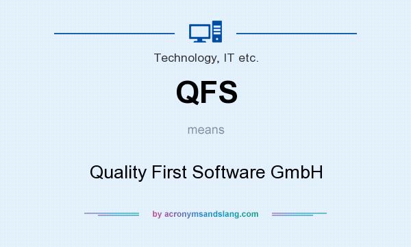 What does QFS mean? It stands for Quality First Software GmbH