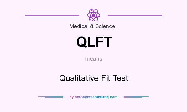 What does QLFT mean? It stands for Qualitative Fit Test
