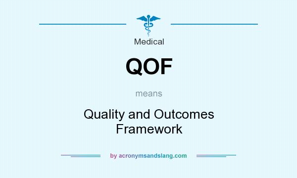 What does QOF mean? It stands for Quality and Outcomes Framework