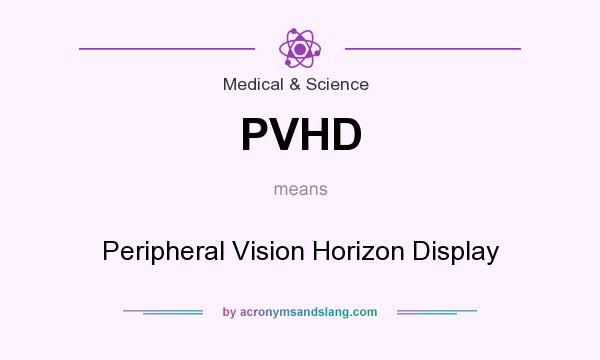 What does PVHD mean? It stands for Peripheral Vision Horizon Display