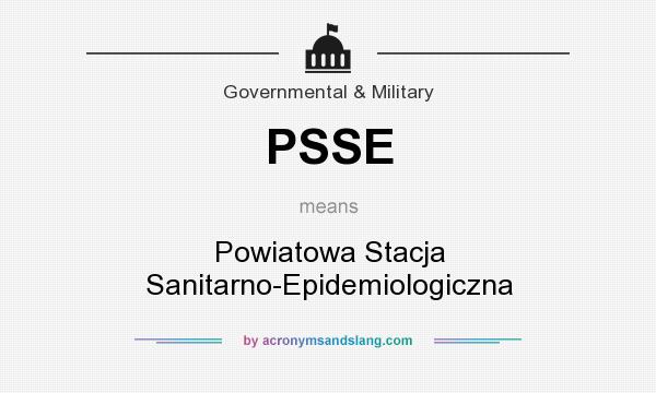 What does PSSE mean? It stands for Powiatowa Stacja Sanitarno-Epidemiologiczna
