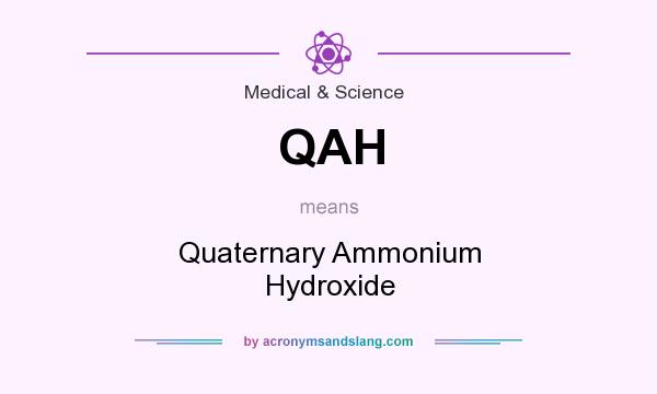 What does QAH mean? It stands for Quaternary Ammonium Hydroxide