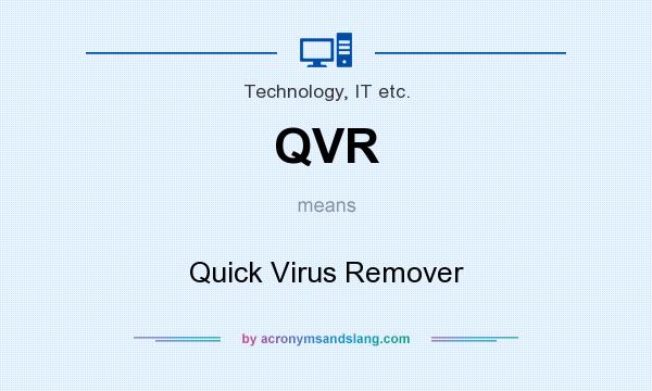 What does QVR mean? It stands for Quick Virus Remover