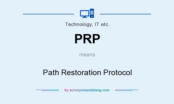 What does PRP mean? It stands for Path Restoration Protocol