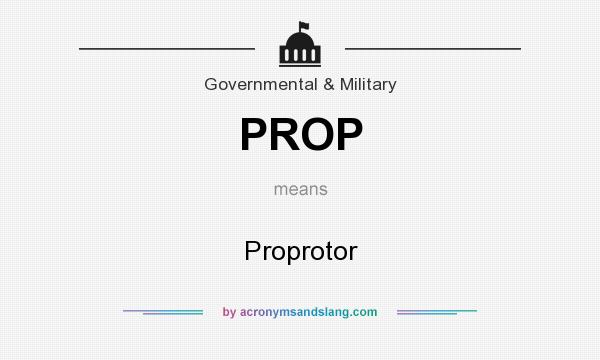 What does PROP mean? It stands for Proprotor