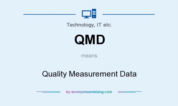 What does QMD mean? It stands for Quality Measurement Data