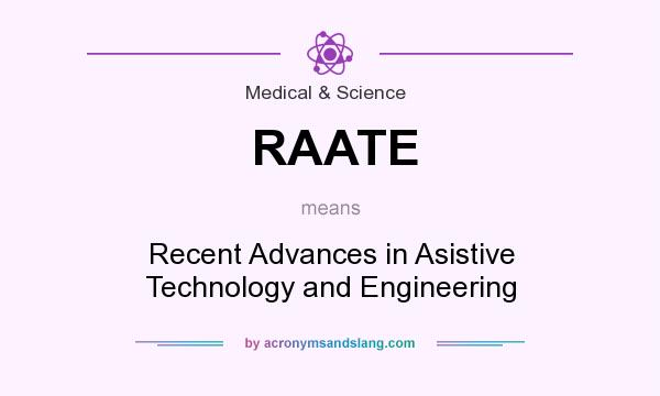 What does RAATE mean? It stands for Recent Advances in Asistive Technology and Engineering
