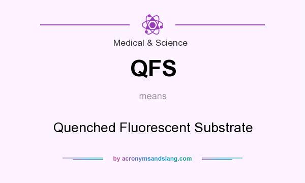 What does QFS mean? It stands for Quenched Fluorescent Substrate