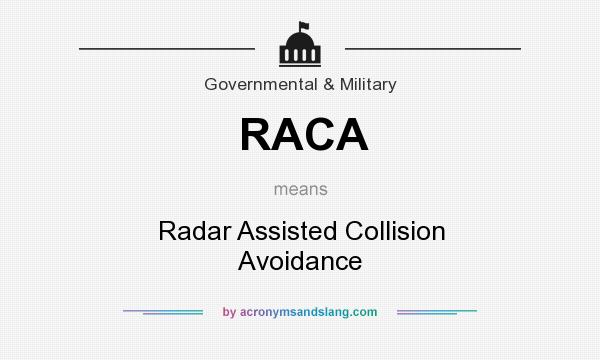 What does RACA mean? It stands for Radar Assisted Collision Avoidance