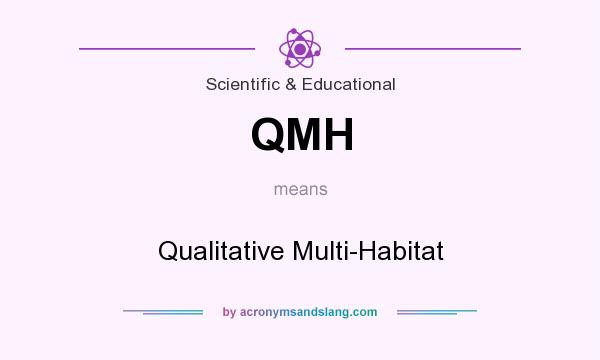 What does QMH mean? It stands for Qualitative Multi-Habitat