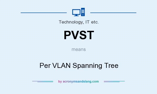 What does PVST mean? It stands for Per VLAN Spanning Tree