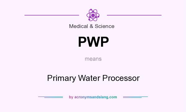 What does PWP mean? It stands for Primary Water Processor