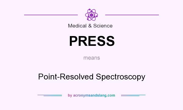 What does PRESS mean? It stands for Point-Resolved Spectroscopy