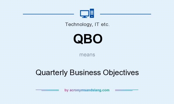 What does QBO mean? It stands for Quarterly Business Objectives