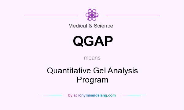 What does QGAP mean? It stands for Quantitative Gel Analysis Program