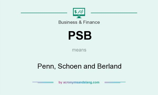 What does PSB mean? It stands for Penn, Schoen and Berland