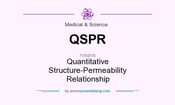 What does QSPR mean? It stands for Quantitative Structure-Permeability Relationship