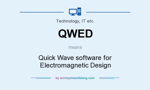 What does QWED mean? It stands for Quick Wave software for Electromagnetic Design