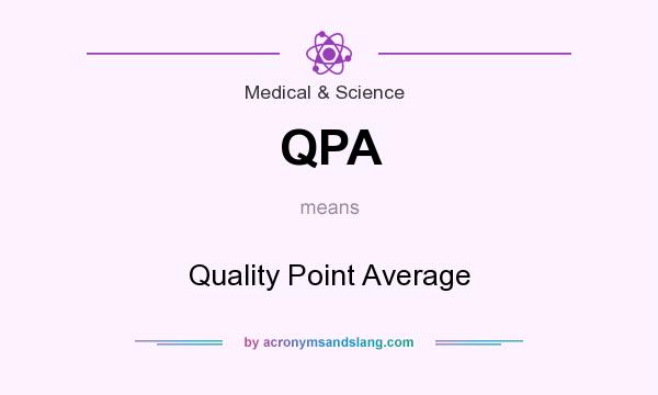 What does QPA mean? It stands for Quality Point Average