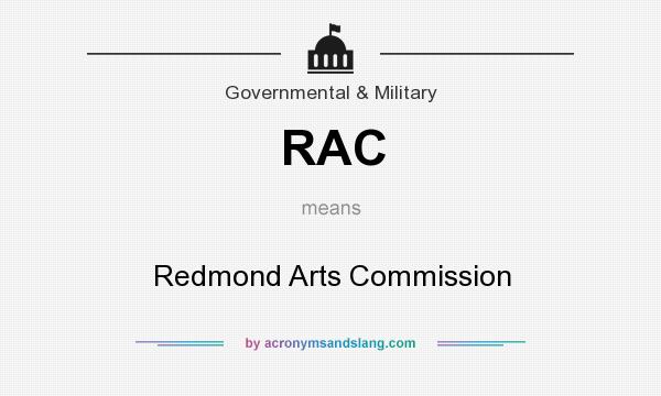 What does RAC mean? It stands for Redmond Arts Commission