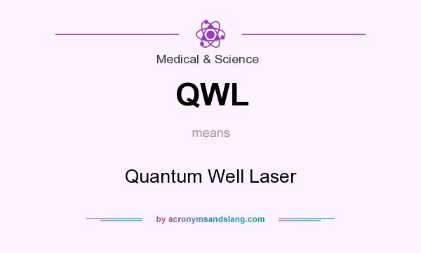 What does QWL mean? It stands for Quantum Well Laser