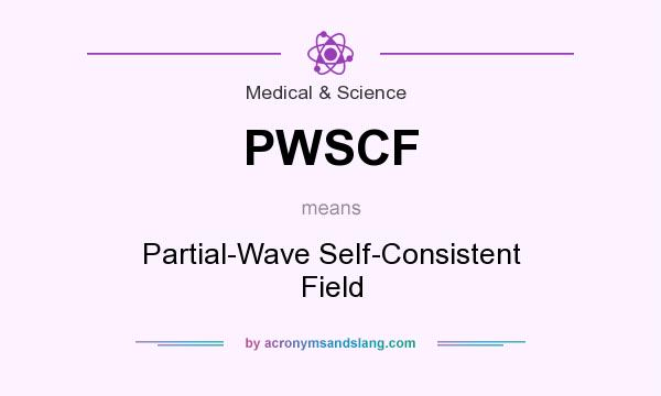 What does PWSCF mean? It stands for Partial-Wave Self-Consistent Field