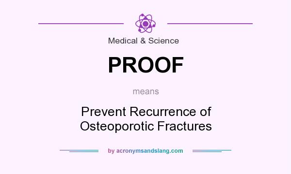 What does PROOF mean? It stands for Prevent Recurrence of Osteoporotic Fractures