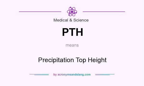 What does PTH mean? It stands for Precipitation Top Height
