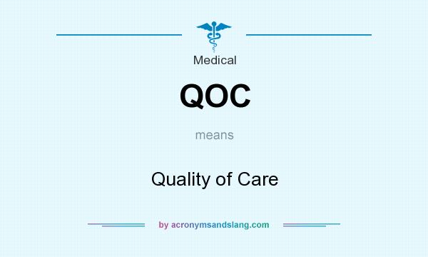 What does QOC mean? It stands for Quality of Care