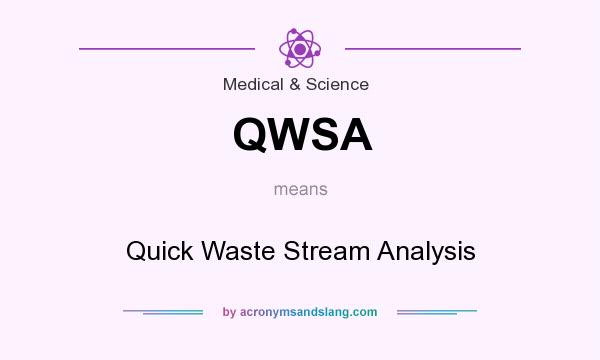 What does QWSA mean? It stands for Quick Waste Stream Analysis