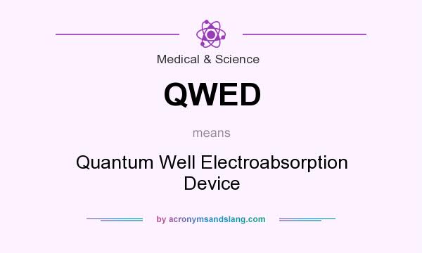 What does QWED mean? It stands for Quantum Well Electroabsorption Device