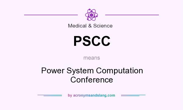 What does PSCC mean? It stands for Power System Computation Conference