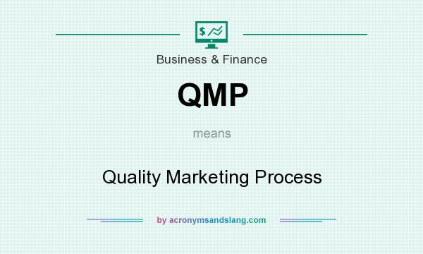 What does QMP mean? It stands for Quality Marketing Process