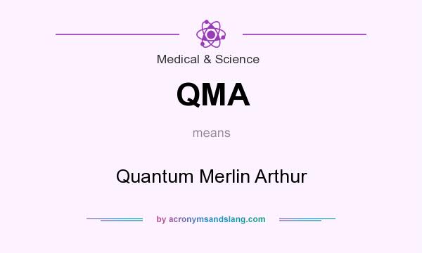 What does QMA mean? It stands for Quantum Merlin Arthur