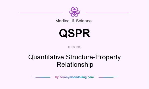 What does QSPR mean? It stands for Quantitative Structure-Property Relationship