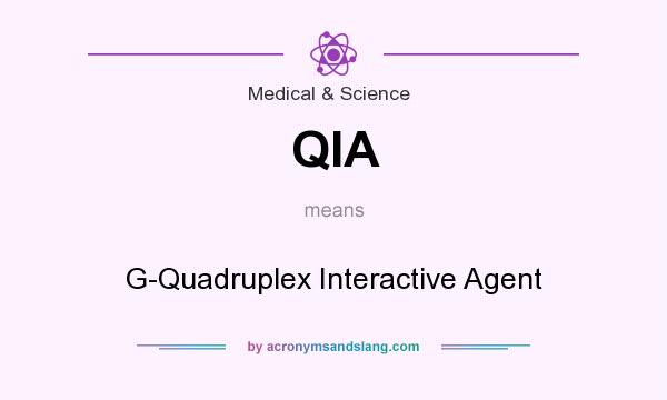 What does QIA mean? It stands for G-Quadruplex Interactive Agent