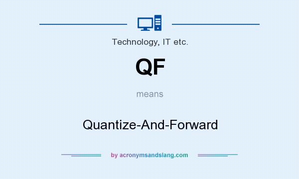 What does QF mean? It stands for Quantize-And-Forward