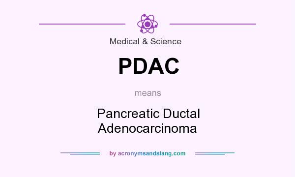 What does PDAC mean? It stands for Pancreatic Ductal Adenocarcinoma