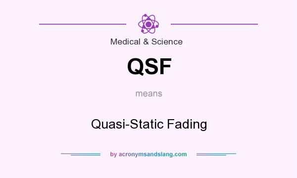 What does QSF mean? It stands for Quasi-Static Fading