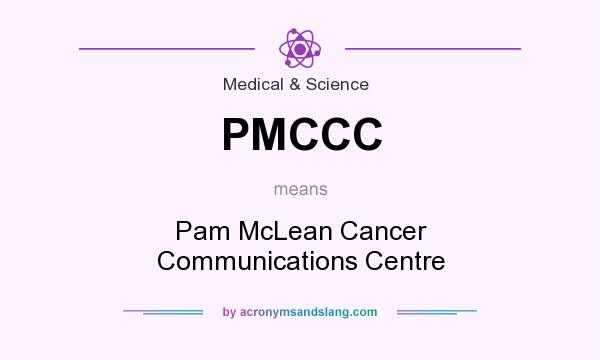 What does PMCCC mean? It stands for Pam McLean Cancer Communications Centre