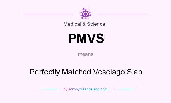 What does PMVS mean? It stands for Perfectly Matched Veselago Slab