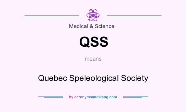 What does QSS mean? It stands for Quebec Speleological Society
