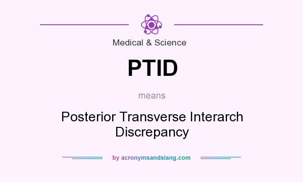 What does PTID mean? It stands for Posterior Transverse Interarch Discrepancy