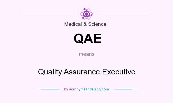 What does QAE mean? It stands for Quality Assurance Executive