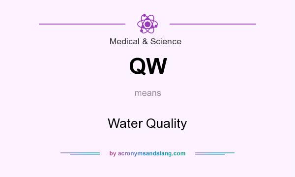 What does QW mean? It stands for Water Quality