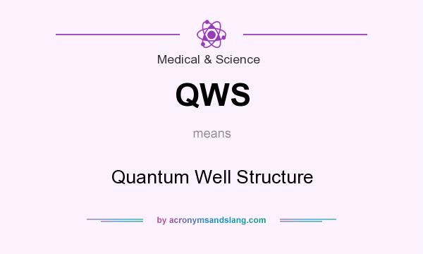 What does QWS mean? It stands for Quantum Well Structure
