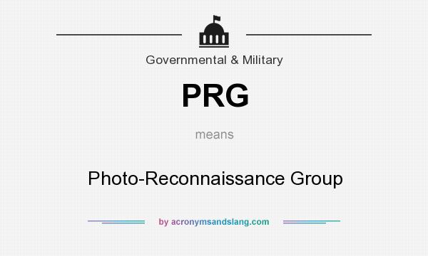 What does PRG mean? It stands for Photo-Reconnaissance Group
