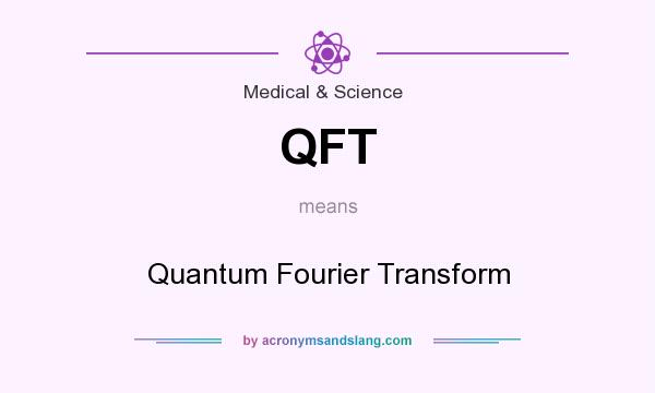 What does QFT mean? It stands for Quantum Fourier Transform